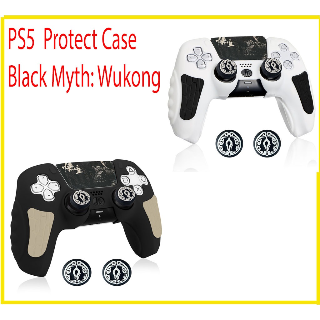เคสซิลิโคนจอย ps5 Sony Playstation 5 For Ps5 Controller Protect Case Black Myth: Wukong