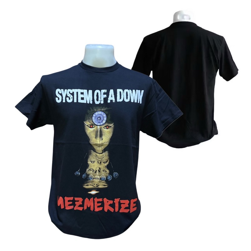 เสื้อวง SYSTEM OF A DOWN - SOAD T-SHIRT ลาย MEZMERIZE ลิขสิทธิ์ของแท้ EU