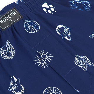 (แพ็ค3ตัว) กางเกงบ๊อกเซอร์ผู้ชาย Boxer Boocon บ็อกเซอร์พิมพ์ลาย สีโทนเข้ม คุณภาพดี เนื้อผ้านุ่มใส่สบาย ไม่ยืดไม่ย้วย