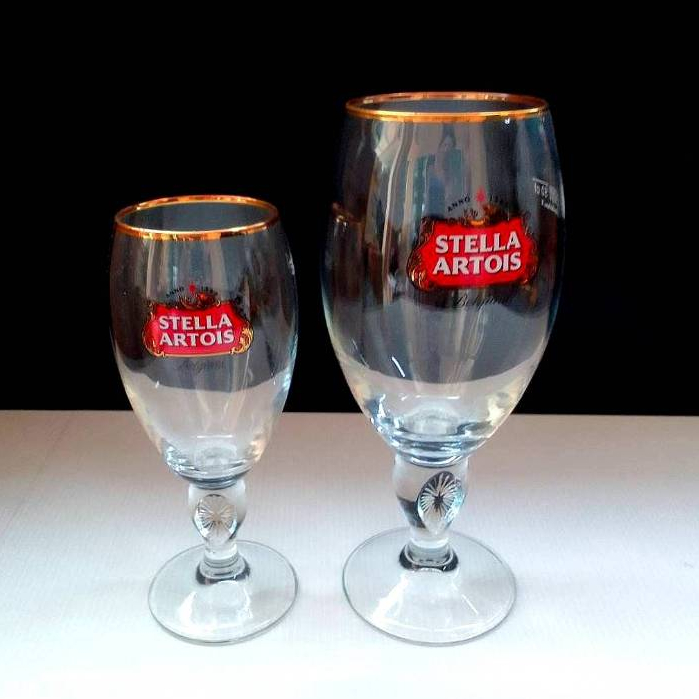แก้วเบียร์ สเตลล่าSTELLAขอบทองงานแท้25cl / 50cl.
