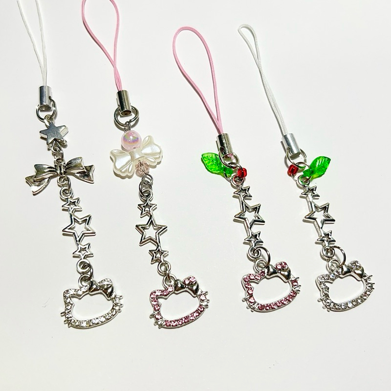 phon charm สายห้อยโทรศัพท์ พวงกุญแจ kitty [พร้อมส่ง]