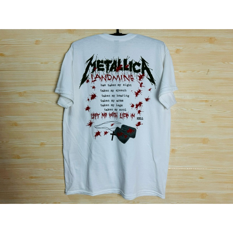 เสื้อวง Metallica One Landmine ลิขสิทธิ์แท้💯