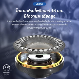 รุ่นใหม่ล่าสุด QKZ MDR หูฟังอินเอียร์ไดนามิก HIFI 3.5มม พร้อมไมโครโฟนเพิ่ม/ลดเสียง เสียงดี เบสแน่น