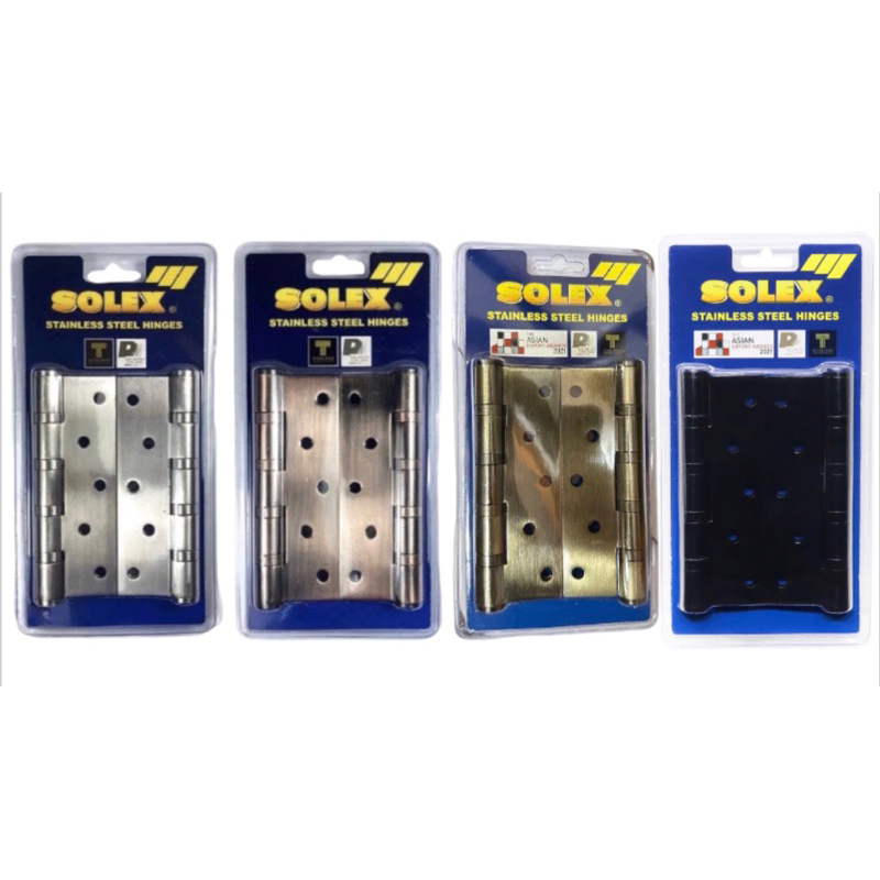 บานพับประตูสแตนเลสSOLEX 5335 ขนาด5”x3” หนา3.5mm