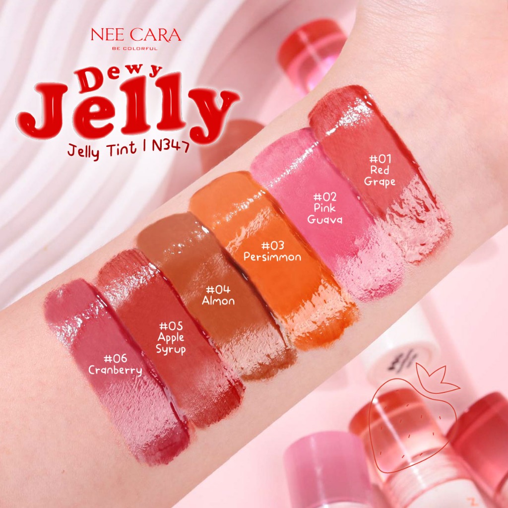 NEE CARA | N347 ลิปดิววี เจลลี่ | DEWY JELLY TINT