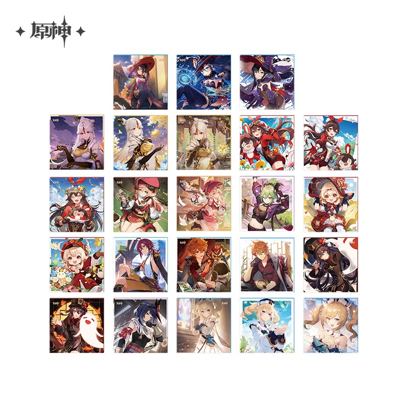 [ พร้อมส่ง / Official ] Genshin Impact Birthday Shikishi เกนชิน ชิกิชิ วันเกิด Raiden Ei Hu Tao