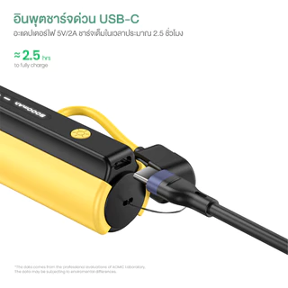 [รับประกัน 2ปี] ACMIC AP05-C-C 07 / AP05-C-L 07 (W0519C) Powerbank 5000mAh พาวเวอร์แบงค์ 2in1 ไฟฉาย LED ในตัว Type-C/L