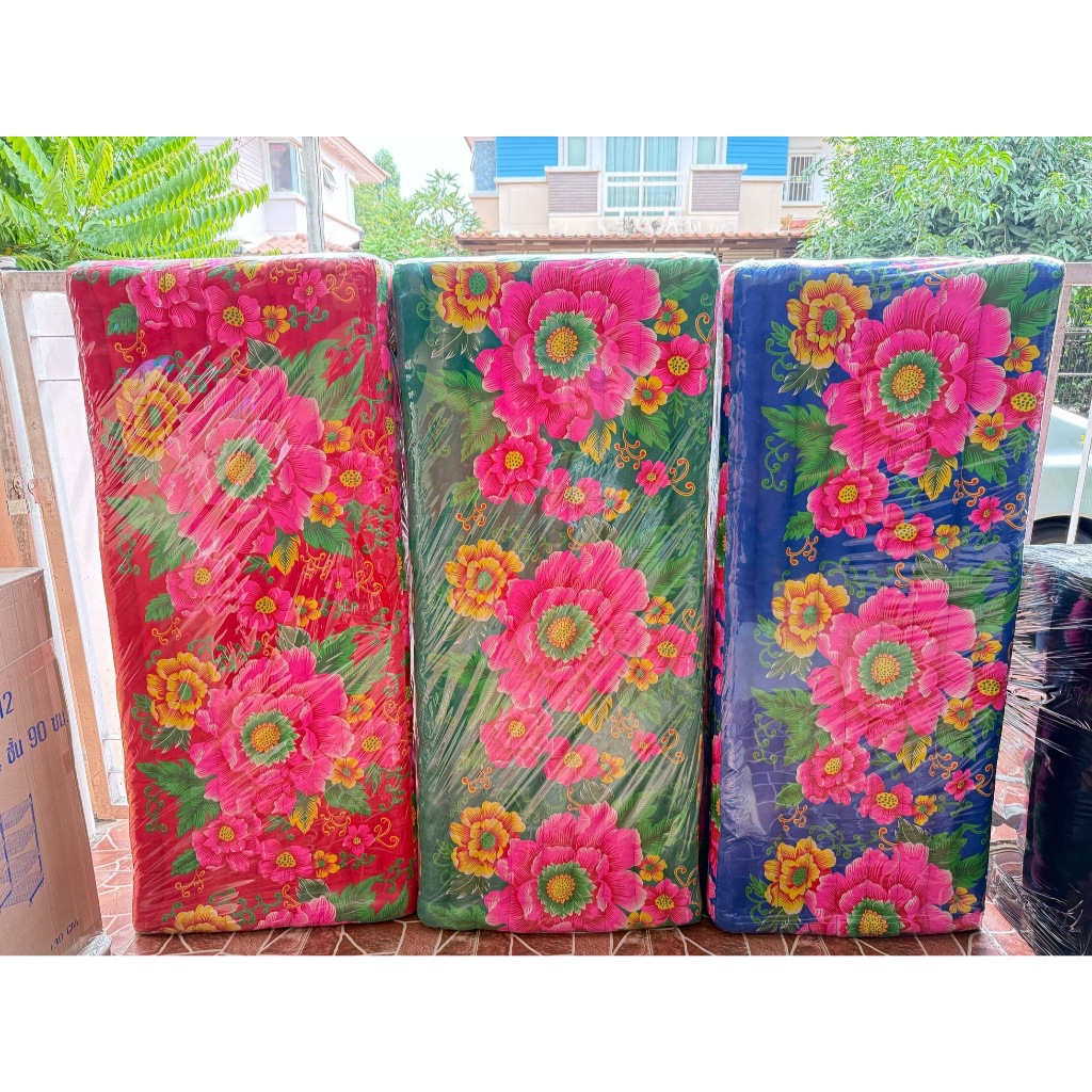 ที่นอน ที่นอนนุ่น 3 พับ (5ฟุต)ขนาด ก150ซม.X ย170ซม. และขนาด ก150ซม.X ย200ซม.หนา 3 นิ้ว