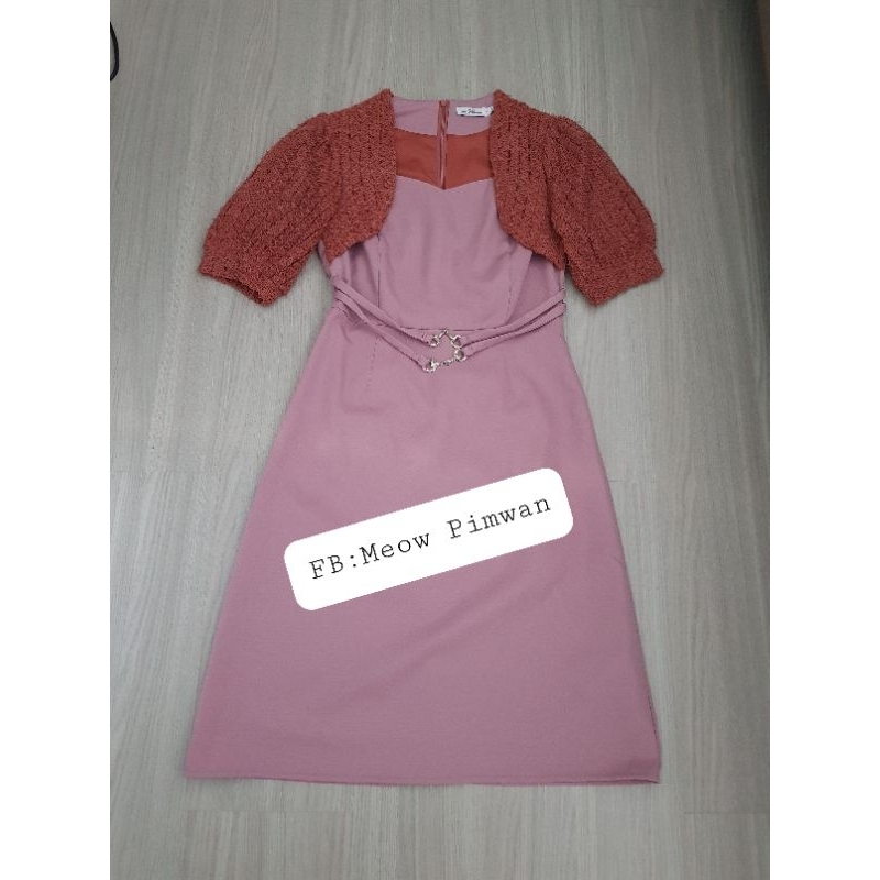 เดรสสั้นสีชมพูkalisa