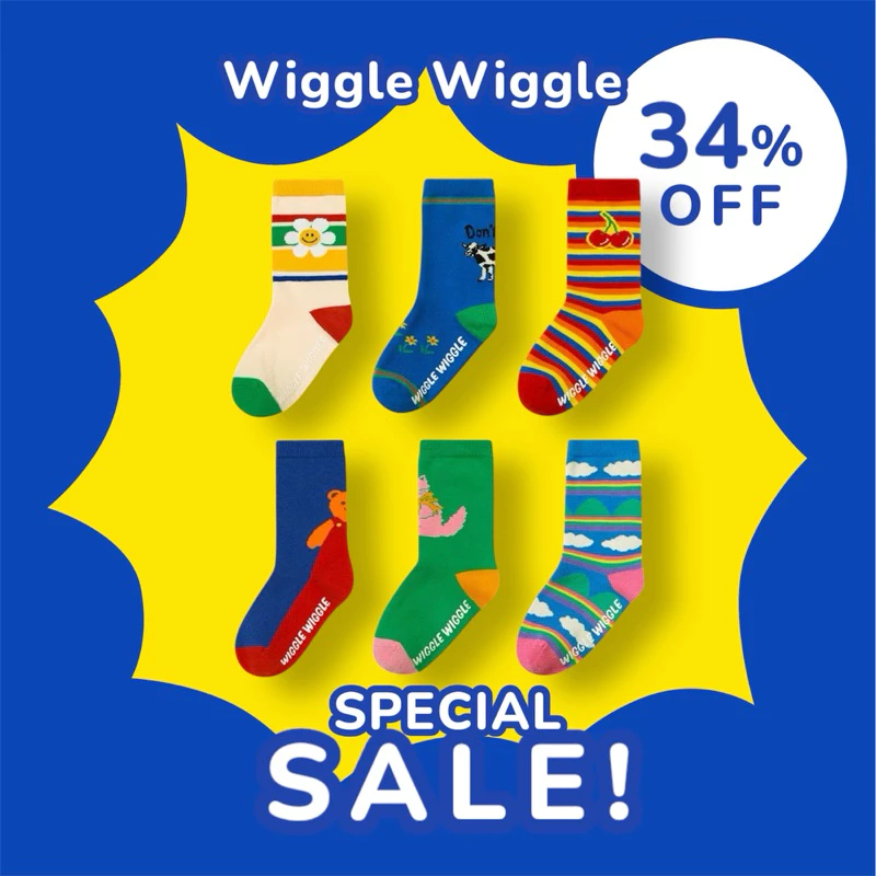 ✅ ขายดี Wiggle Wiggle Pattern Socks ถุงเท้าแฟชั่น สไตล์เกาหลี สวยมีเอกลักษณ์ ใส่ได้ทั้งชายและหญิง