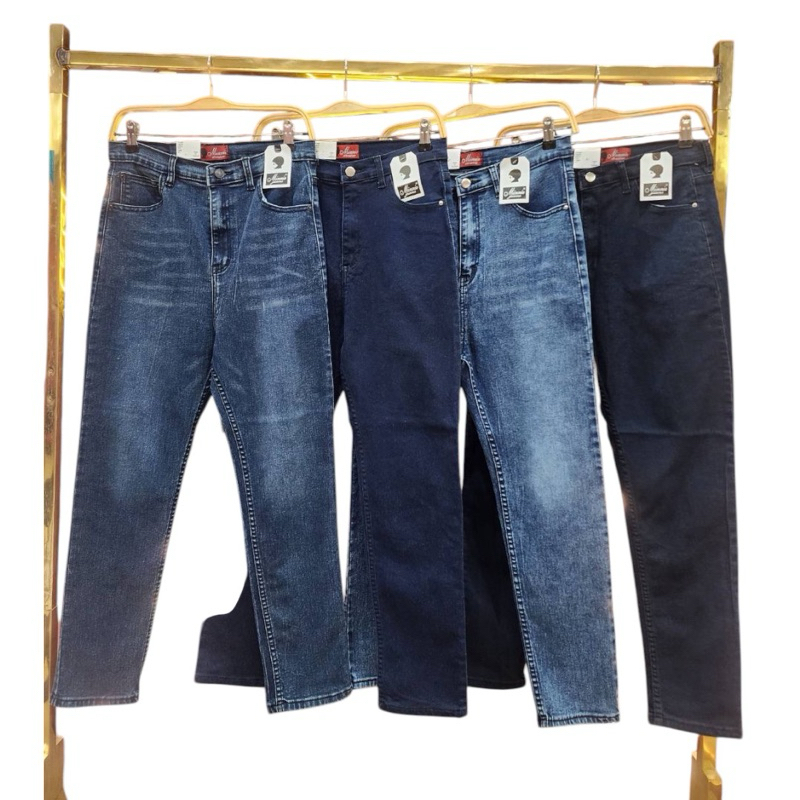 ✅สีใหม่มาค่า /MN/ กางเกงยีนส์สาวอวบ ขาเดฟ เอวสูง เนื้อนุ่ม #กางเกงไซส์ใหญ่ สาว อ้วน พลัสไซส์