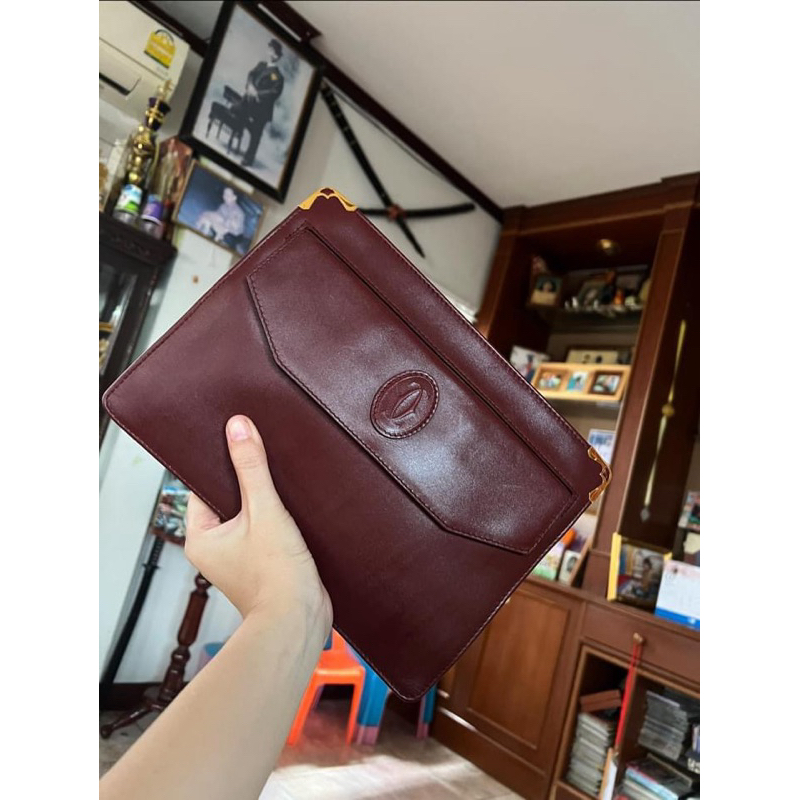 Clutch bag ของแบรนด์ CARTIER มือสอง #คลัทช์ #คาร์เทียร์ #cartier