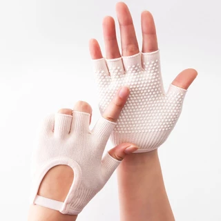 [พร้อมส่งจากไทย] - สวย กันลื่น ถุงเท้าโยคะ ถุงมือพิลาทิส ถุงมือกันลื่น (Pilates Gloves) ถุงมือกันลื่น ช่วยโยค