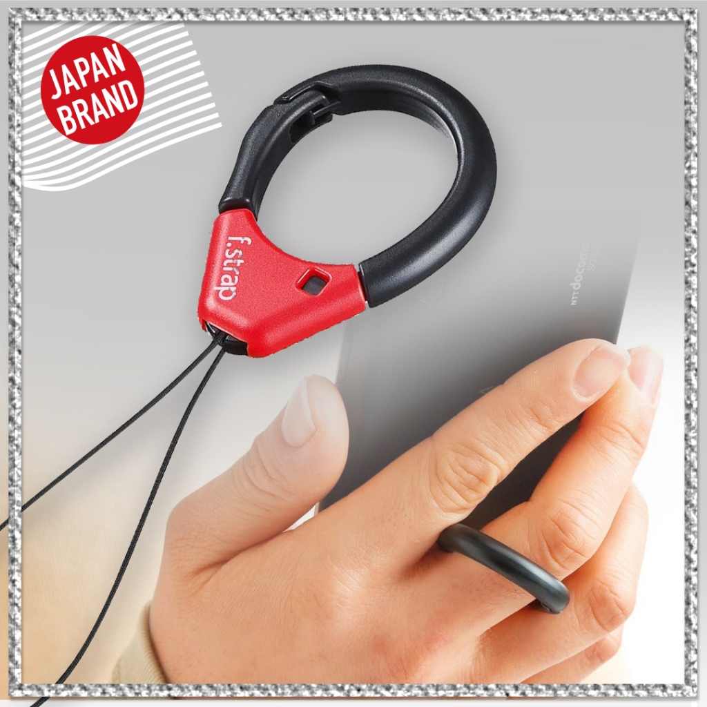 Sanwa Supply DG-ST37 Finger Strap (Red) Smartphone Digital Camera Drop Prevention 【Direct from Japan】