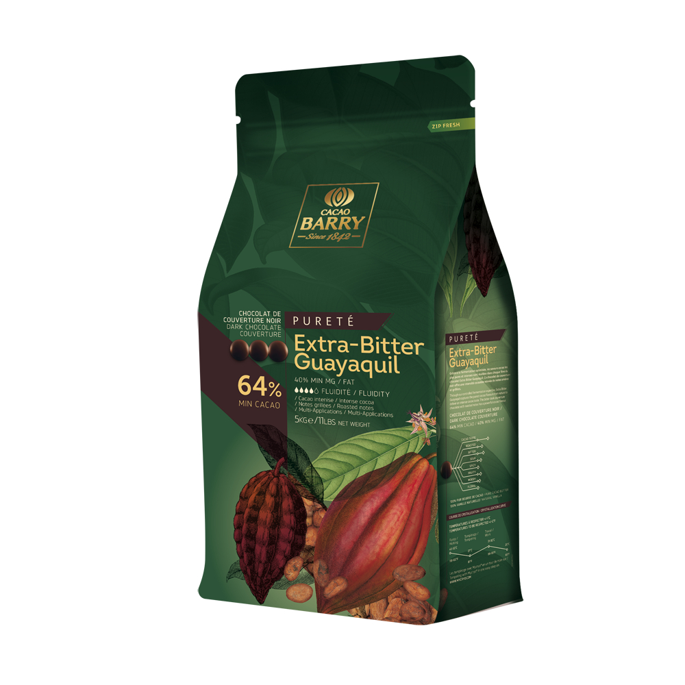 CACAO BARRY EX-Bitter Guayaquil  64% 5KG (แบบยกถุง)