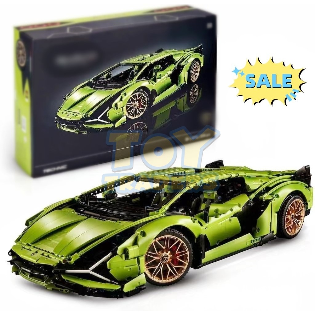จัดส่งภายใน24ชม Compatible LEGO Lamborghini Sián FKP 37 (3696ชิ้น) สำเนาสมบูรณ์แบบ 1:1