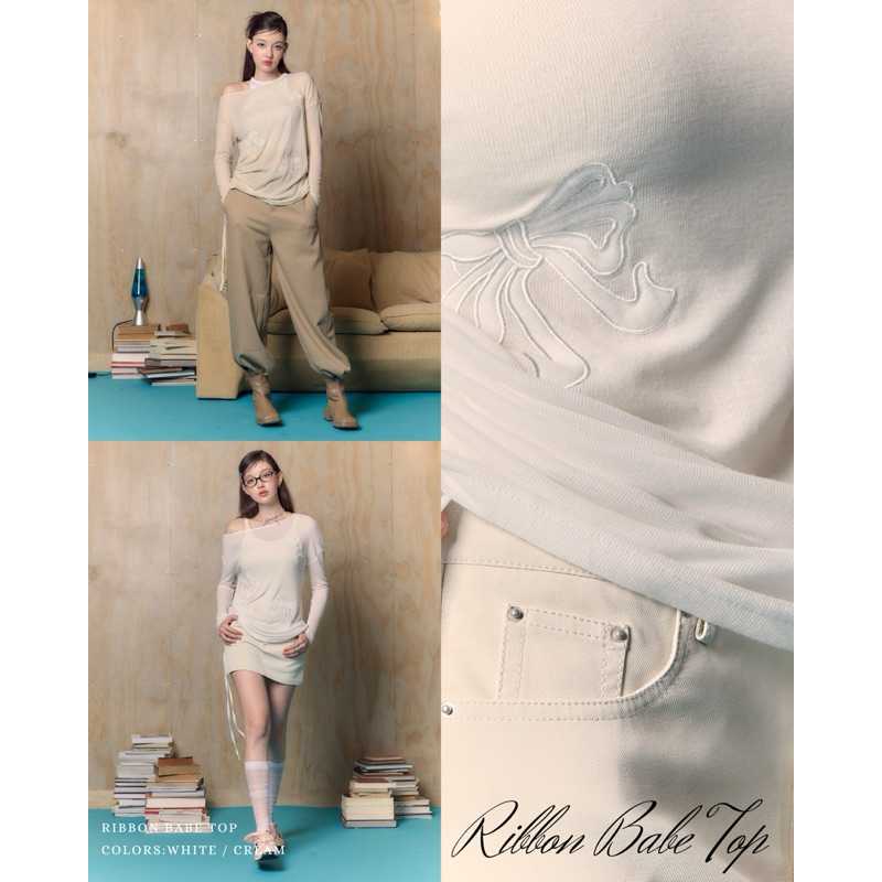 MALISTA - Ribbon babe top