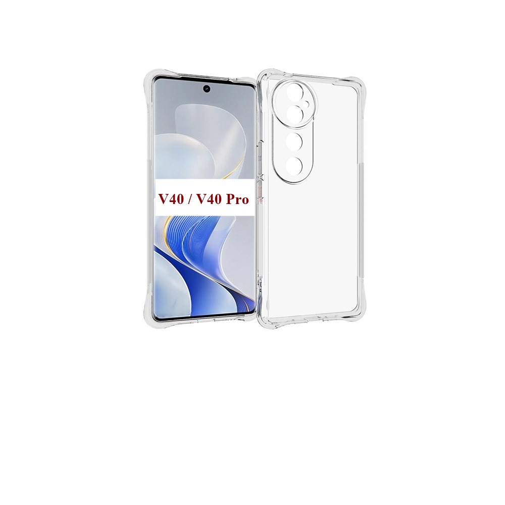 เคสสำหรับ Vivo V40 / V40 Pro ใสเสริมขอบและมุมกันกระแทก