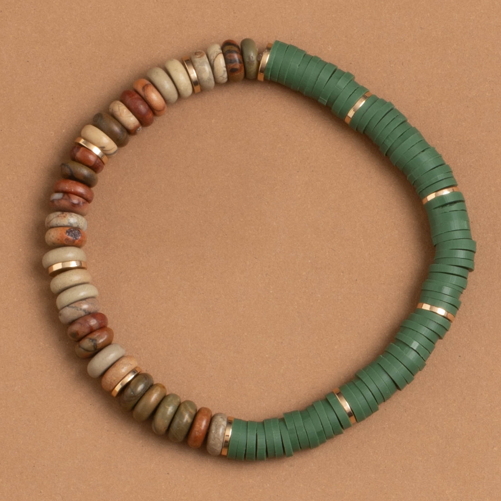 EARTHEN ESCAPE BEADED BRACELET