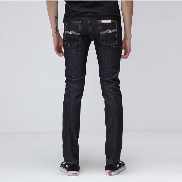NUDIE THIN FINN DRY ECRU EMBO