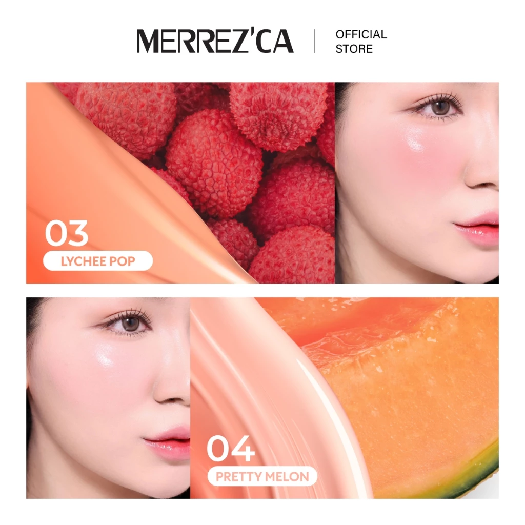 Merrezca Velvet Touch Cushion Blusher บลัชคุชชั่น บำรุงผิว โกลว์เป็นธรรมชาติ thumbnail 5
