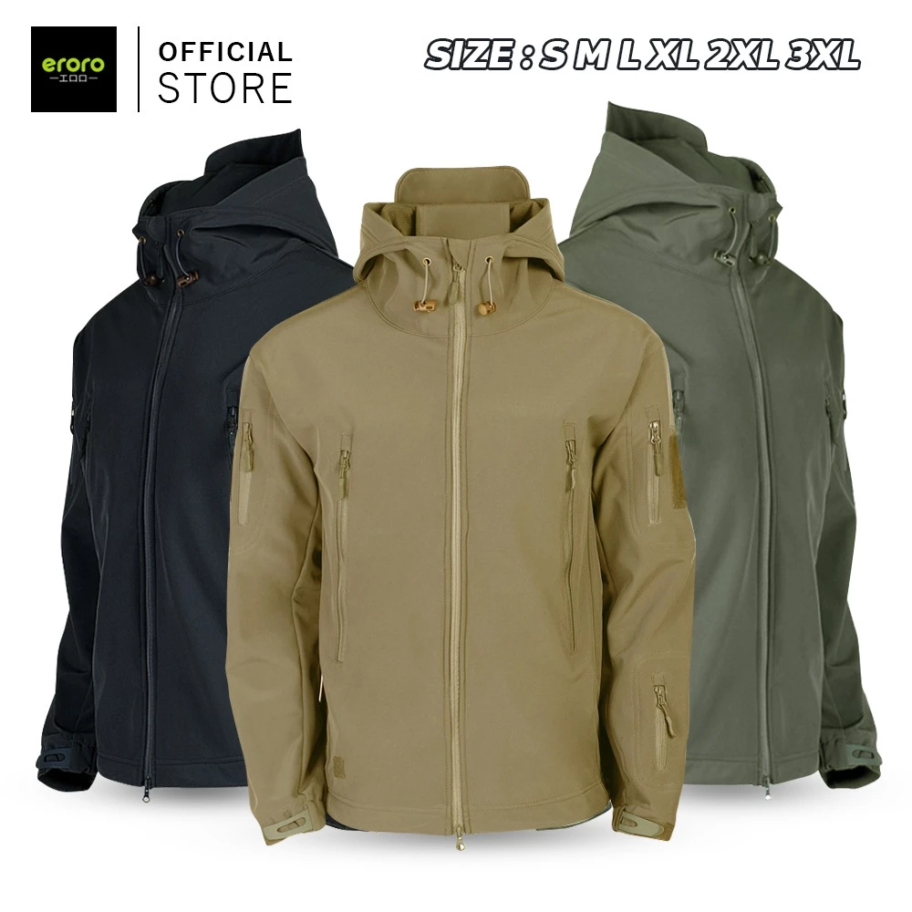 ERORO เสื้อแจ็คเก็ต กันลม กันน้ำ สำหรับเดินป่า Jackets