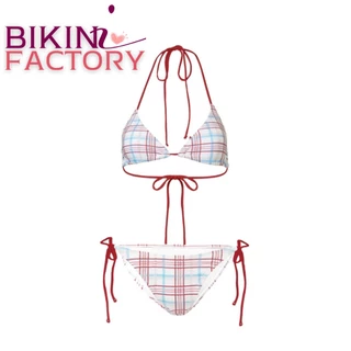 BIKINI FACTORY ชุดว่ายน้ำสองชิ้น บิกินี่ชายหาด บิกินี่ลายน่ารัก 🥰 มีสีสองสี บิกินี่แบบผูก Y212