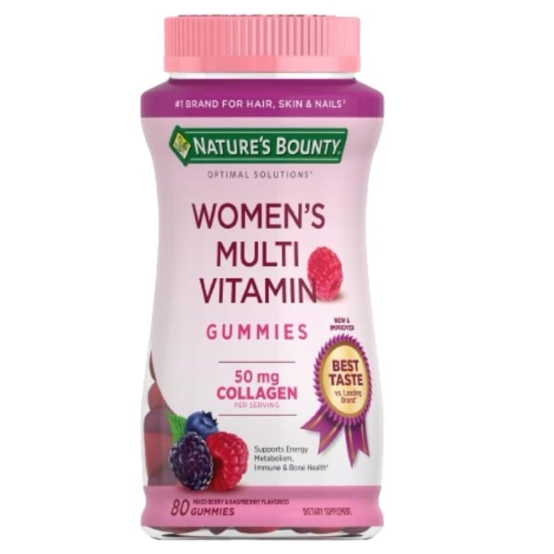 ✅🌸WOMEN’S MULTIVITAMIN GUMMIES + COLLAGEN ( กัมมี่วิตามินรวม + คอลลาเจน สำหรับผู้หญิง )( 80 กัมมี่ )