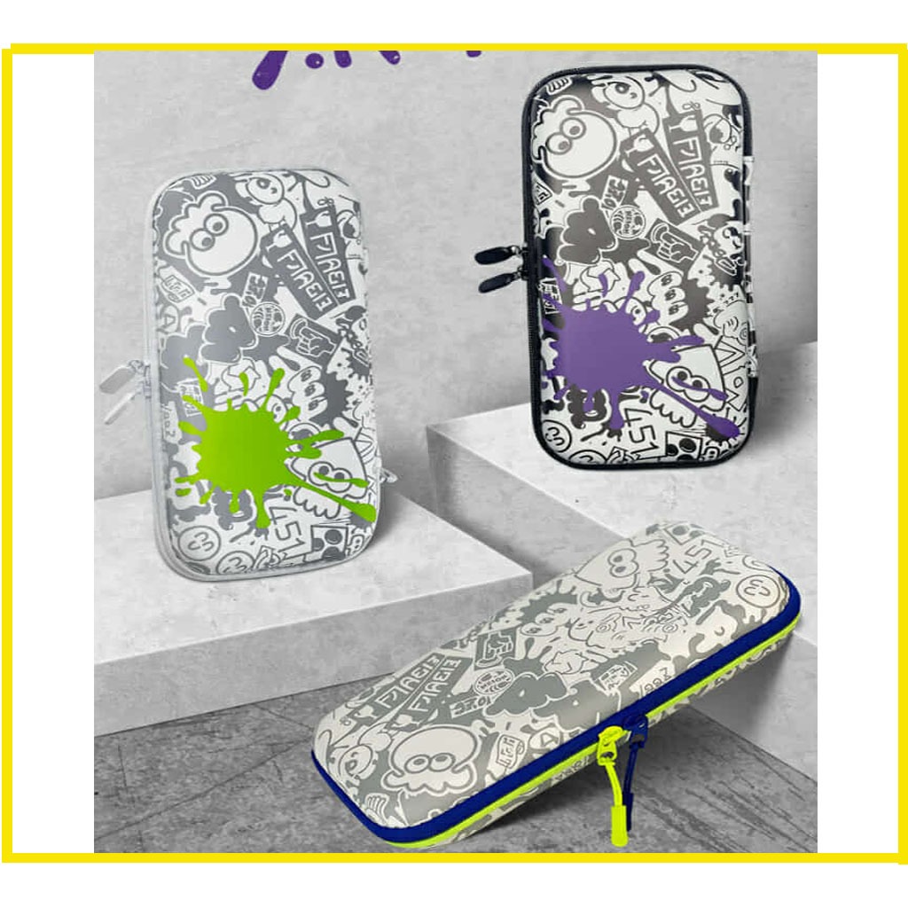 กระเป๋าเคส Nintendo Switch / OLED ลาย Splatoon 3 สีขาว และสีดำ
