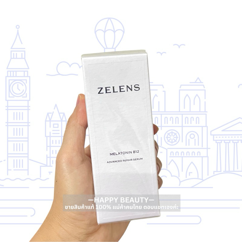 พร้อมส่ง-Zelens Melatonin B12 Advanced Repair Serum 30 ml ป้ายไทย
