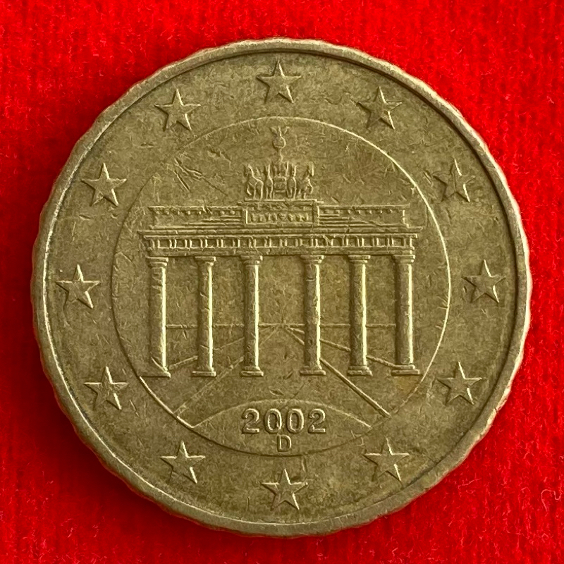 🇩🇪 เหรียญเยอรมัน Germany 10 euro cent ปี 2002 เหรียญต่างประเทศ