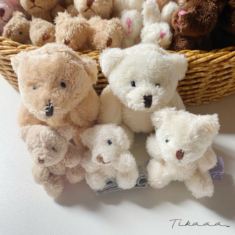 (ราคาต่อ1ชิ้น/Price per 1 pc)🔥Cute Animal Doll Hair Clip – Bear / Bunny, Bendable Limbs - กิ๊บติดผมตุ๊กตาหมี / กระต่าย🧸🐰 - รูปที่ 5
