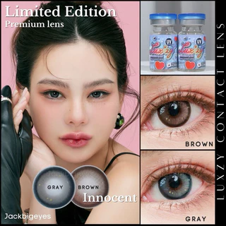 Limited เลนส์พรีเมียม By Luxzy Lens Innocent (เลนส์รายเดือน)เลนส์ฟิวเตอร์ กลิตเตอร์ ตาหวานสายตา0.00-1000