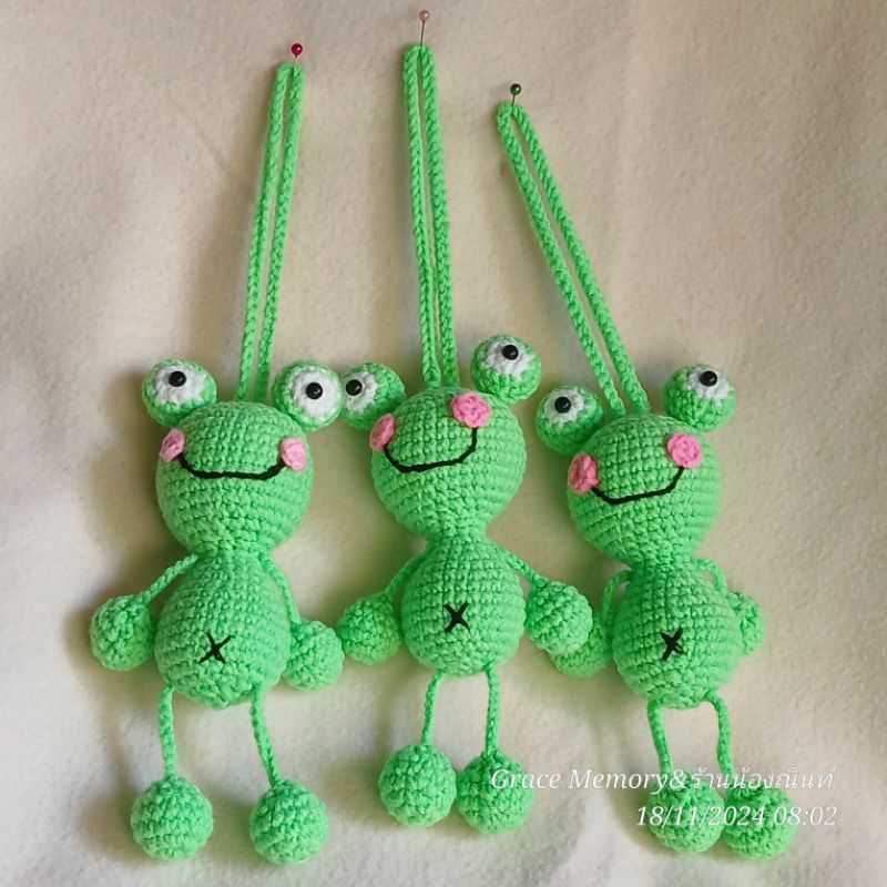 Grace Memory เคโระตุ๊กตากบ กบน้อย พวงกุญแจ ที่ห้อยกระเป๋า เคโระร็อค ของขวัญน่ารัก ของฝากเพื่อน  เจ้ากบบ๊อง keroro frog - รูปที่ 2