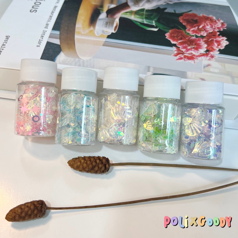 กากเพชร กลิตเตอร์ แบบสีใส 5-10กรัม