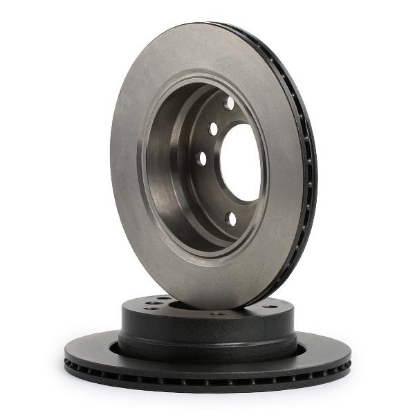 BMW จานเบรคหลัง (Brake Disc Rear) ( มีร่องระบาย ) Brembo รุ่น E36 E46 ขนาดหน้าจาน 276 มิลลิเมตร เบอร์ 09.7727.11 ราคา ถูกที่สุด ดีลบีเคเค แกลเลอรีภาพที่ 3