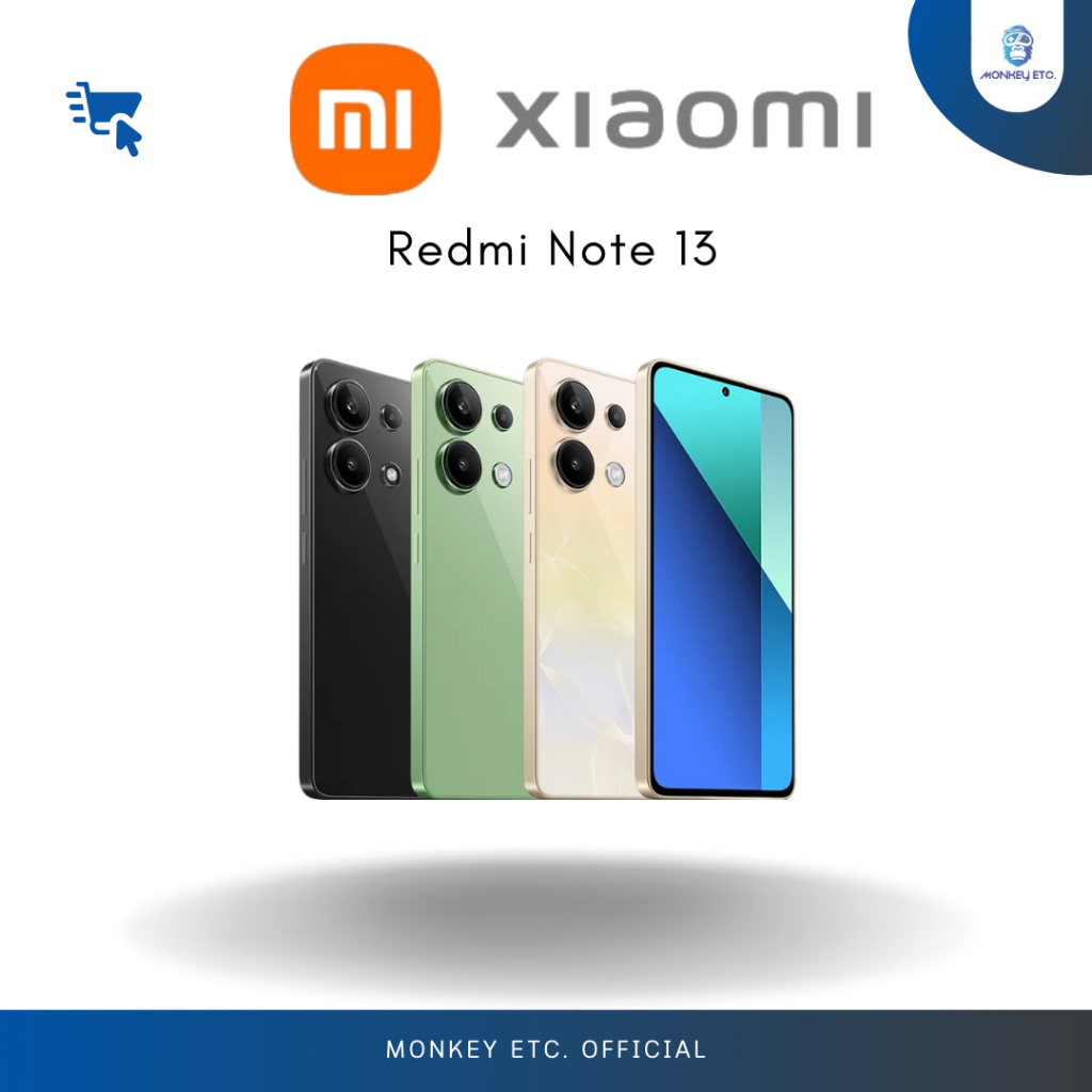 Xiaomi Redmi Note 13 4G 8GB+256GB เครื่องศูนย์ไทย กล้อง 3 ตัว 108MP คมชัดพิเศษ จอแสดงผล 120Hz FHD+ AMOLED