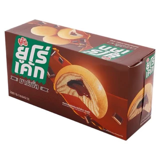 Euro🥛ยูโร่เค้ก คัสตาร์ดเค้ก ยกกล่อง 12 ห่อ คัสตาร์ด ใบเตย นมฮอกไกโด ช็อคโกแลต เมล่อน กล้วย สตอเบอร์รี่ อาหารว่าง ยูโร่