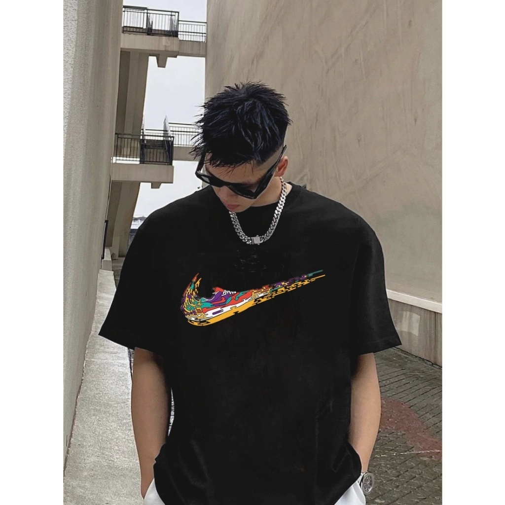NIKE ไนกี้ เสื้อยืด เสื้อยืด oversize เรโทร COD