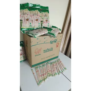 **สินค้าพร้อมส่ง**ตะเกียบไผ่ธรรมชาต หนา5mmยาท 20cmผ่านการฆ่าเชื้อรับประกันคุณภาพ