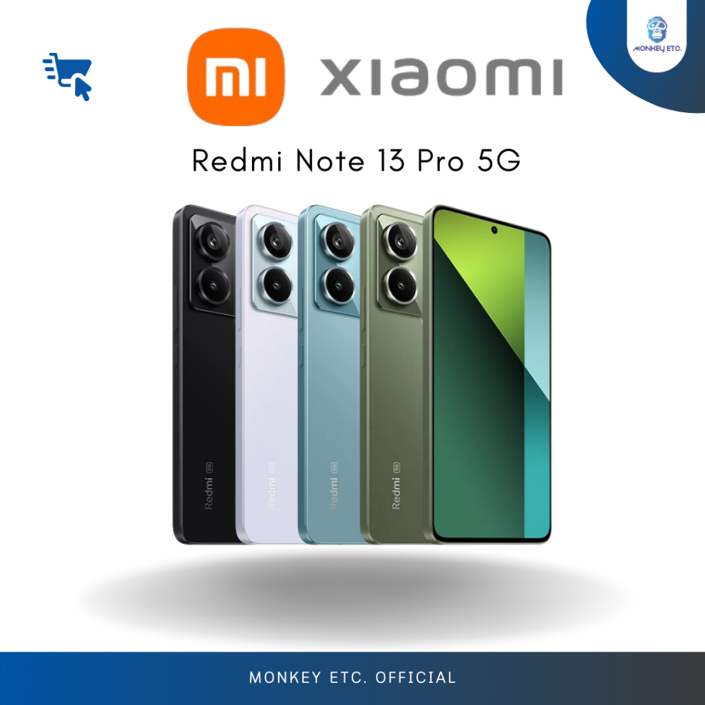 Xiaomi Redmi Note 13 Pro 5G12GB+512GB จอแสดงผล 1.5K 120Hz กล้อง OIS 200MP เครื่องประกันศูนย์ไทย