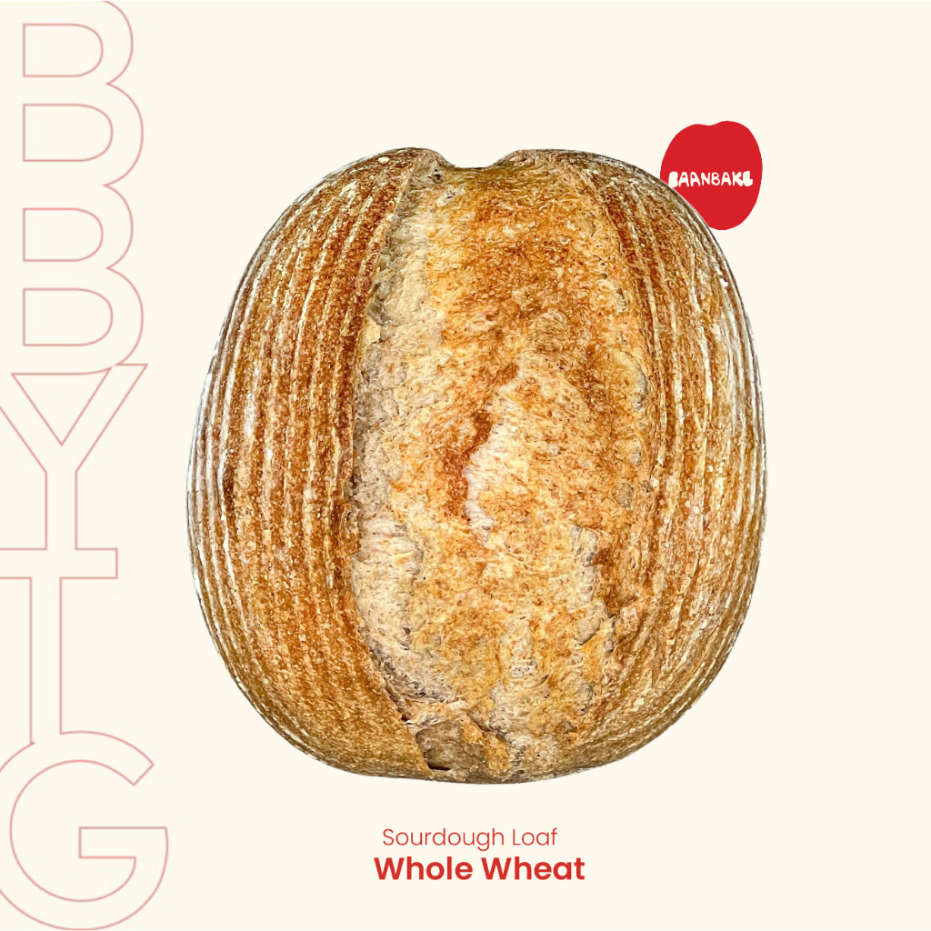 Whole Wheat Sourdough 750g. (ขนมปังเปลือกแข็งโฮลวีท)