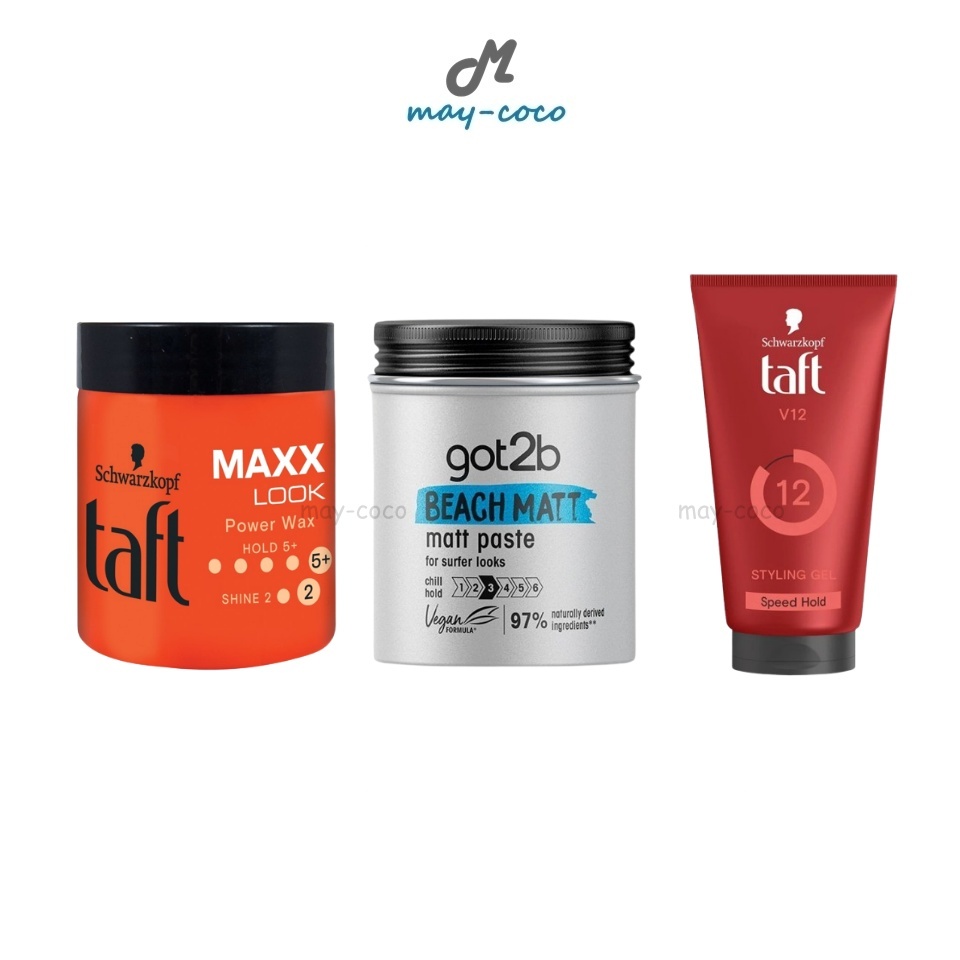 ถูก/แท้/มีไลฟ์ แว็กซ์จัดแต่งทรงผม Schwarzkopf Taft Maxx Look Power Wax Got2b Beach Matt แว็กซ์ เซ็ทผ