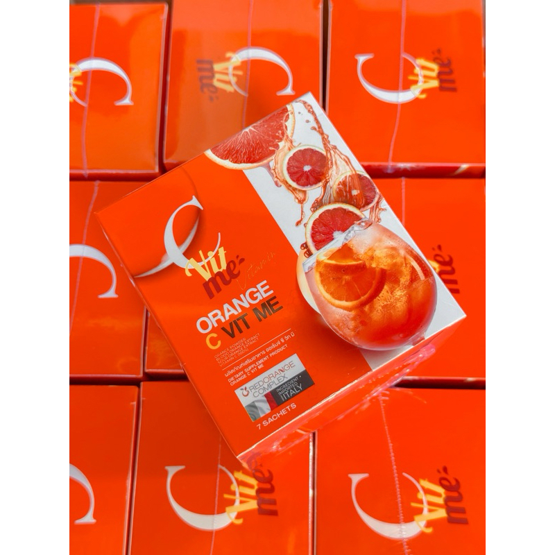 C VIT ME ซี วิท มีน้ำชงวิตามินซีส้มเลือด เน้นงานผิว สิวหาย ผิวกระชับ หน้าใส