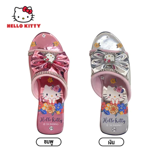 Hello Kitty รองเท้าส้นสูงเด็กหญิง มีไฟ ของแท้ ถูกลิขสิทธิ์ รองเท้าส้นสูงคิดตี้ รุ่นKTL-563