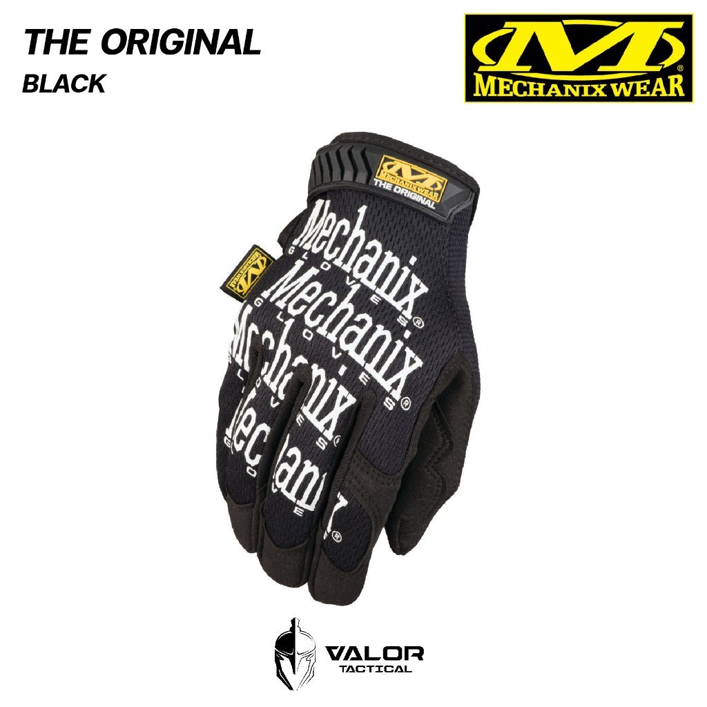 Mechanix Wear - The Original [Black] ถุงมือช่าง ซ่อมแซม มีความกระชับและพอดีกับมือ ระบายอากาศได้ดี