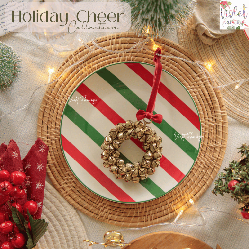 Violet Flamingo จานกลมรุ่น Holiday Cheer Collection รูปที่ 5