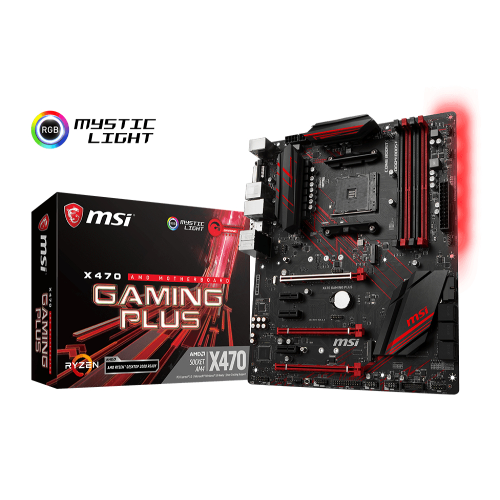 MAINBOARD (เมนบอร์ด) AM4 MSI X470 GAMING PLUS RGB ตัวท็อป พร้อมส่ง