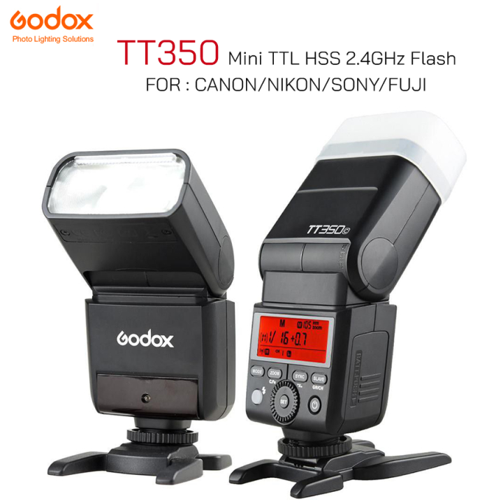 FLASH GODOX TT350 สำหรับกล้อง Canon รูปที่ 2