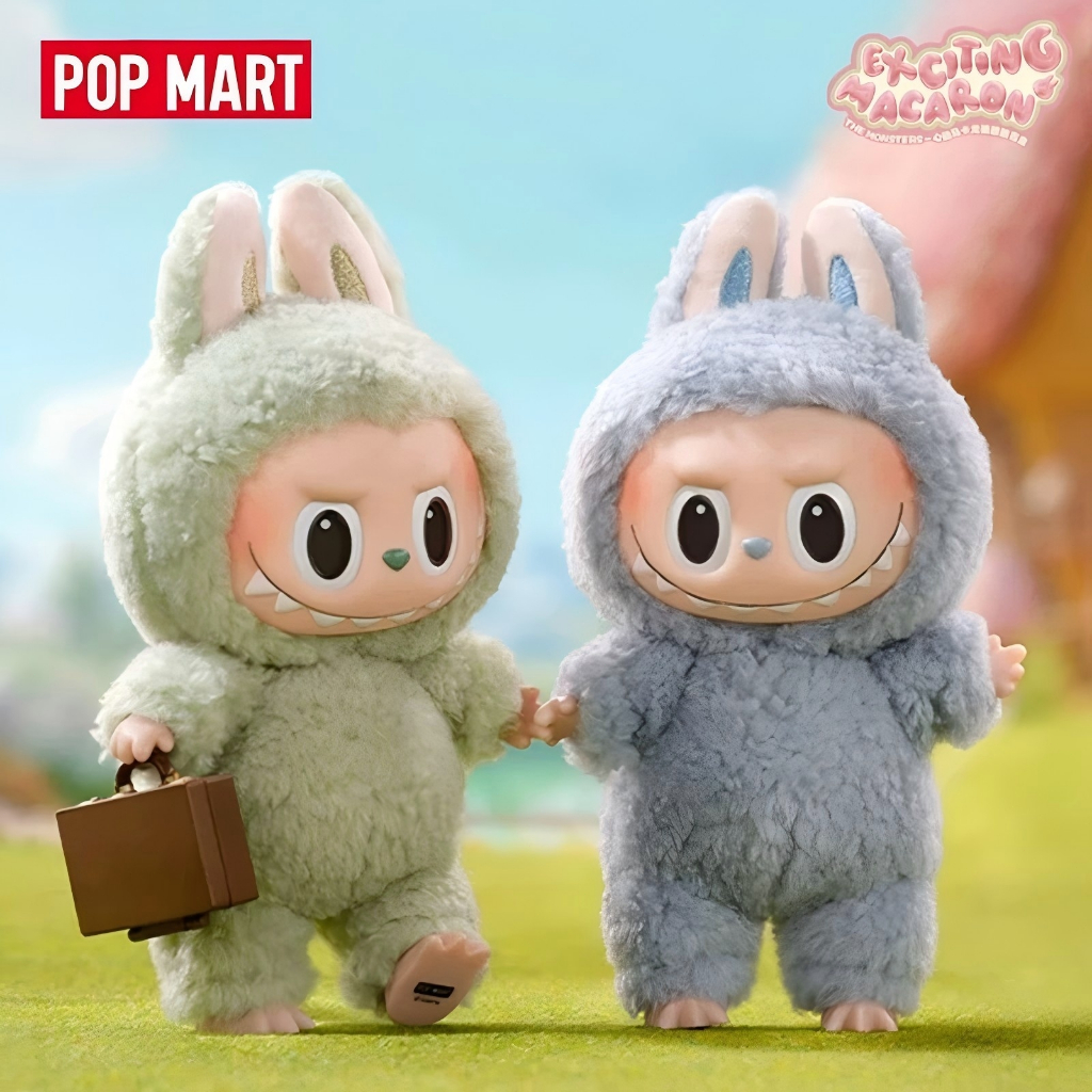 【ของแท้ใหม่】POP MART Labubu THE MONSTERS-Have a Seat Vinyl Plush Blind Box ของขวัญวันเกิด